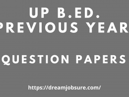 UP B.Ed Previous Year Question Papers